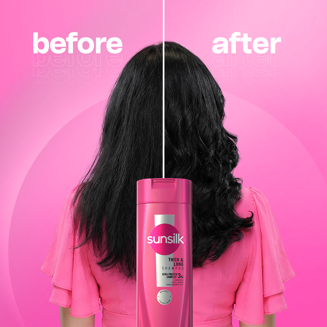 SUNSILK - THICK AND LONG SHAMPOO - 360ML