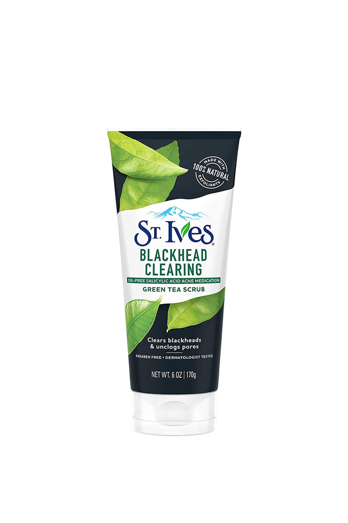 ST.ives Blackhead Clearing Green Tea & Bamboo Scrub 170gm