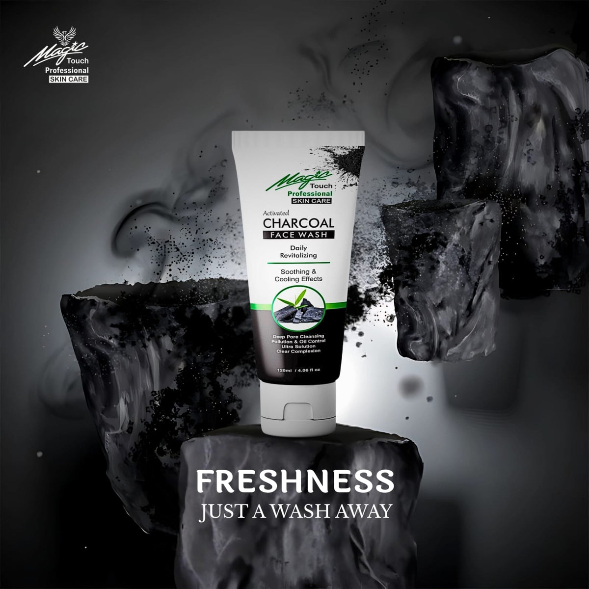 Magic Touch Activated Charcoal Face Wash 120ml