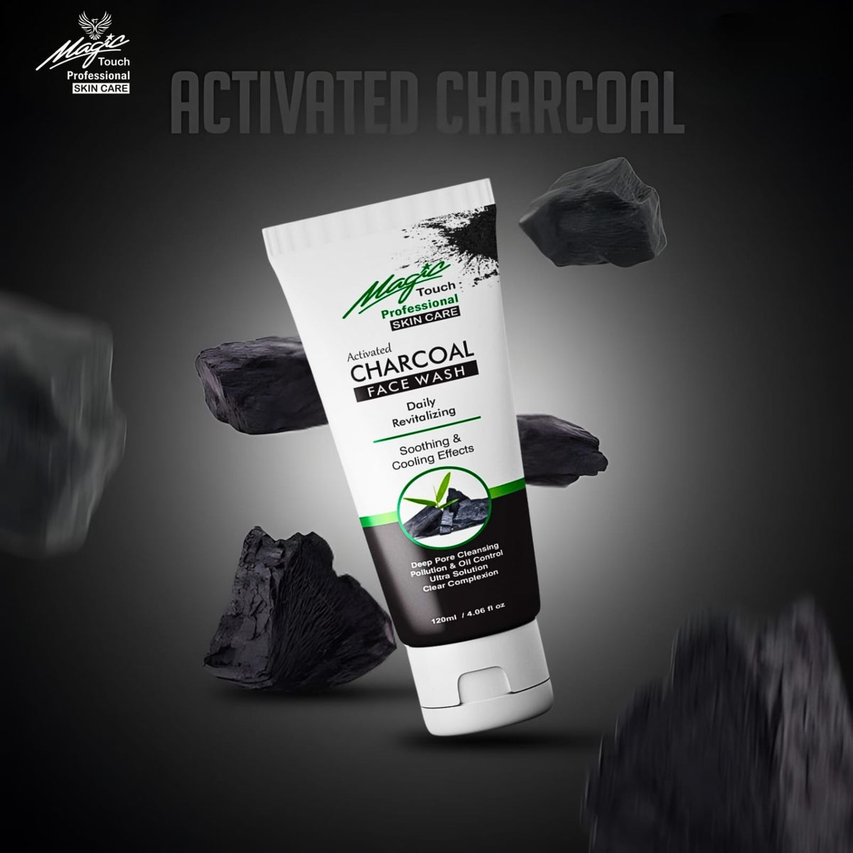 Magic Touch Activated Charcoal Face Wash 120ml