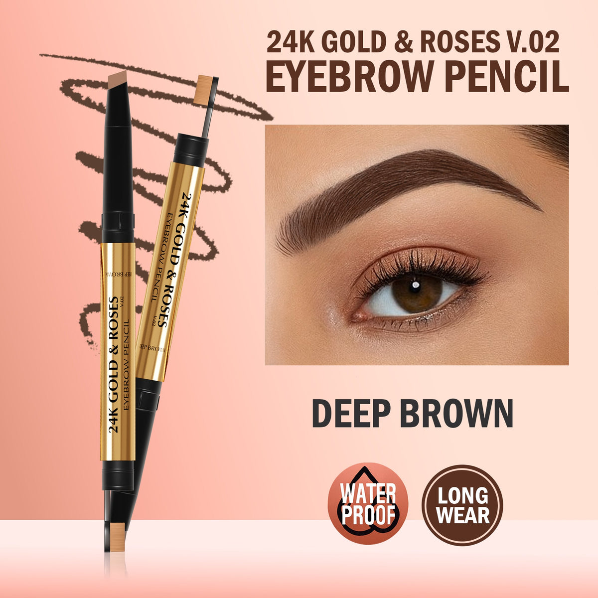 24K Gold & Roses V.02 Eyebrow pencil