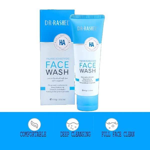 DR RASHEL Hyaluronic Acid Moisturizing and Smooth Face Wash 100g