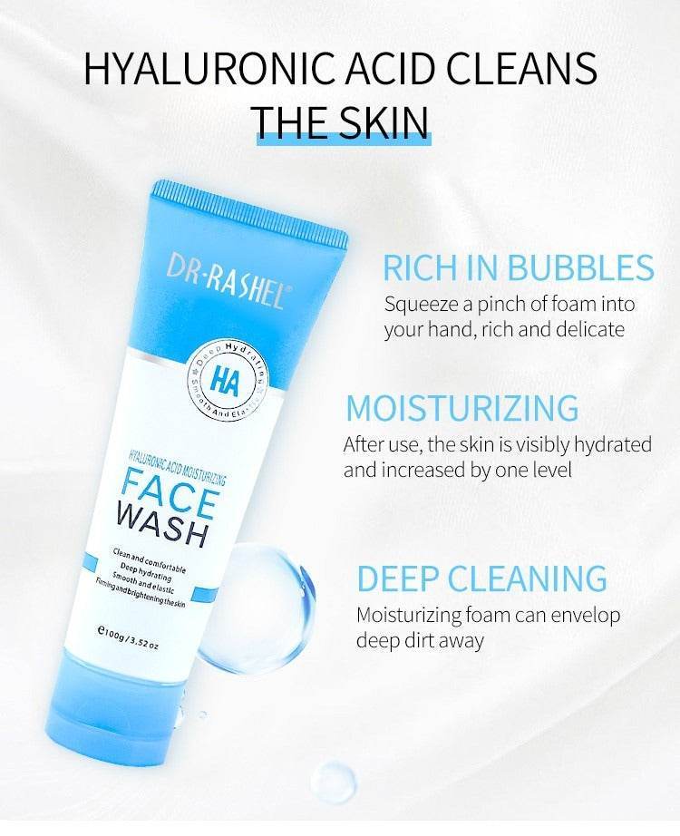 DR RASHEL Hyaluronic Acid Moisturizing and Smooth Face Wash 100g