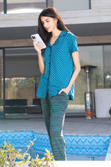 Nautical Nights Lounge Set - PJS021 Belleza Lingerie  