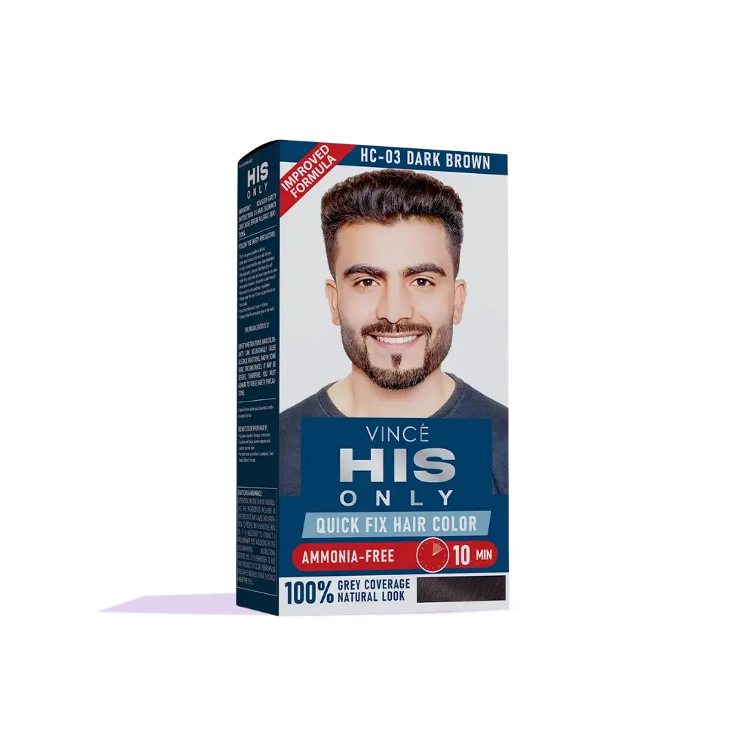 Dark Brown Men Hair Color - His Only (HC-03)