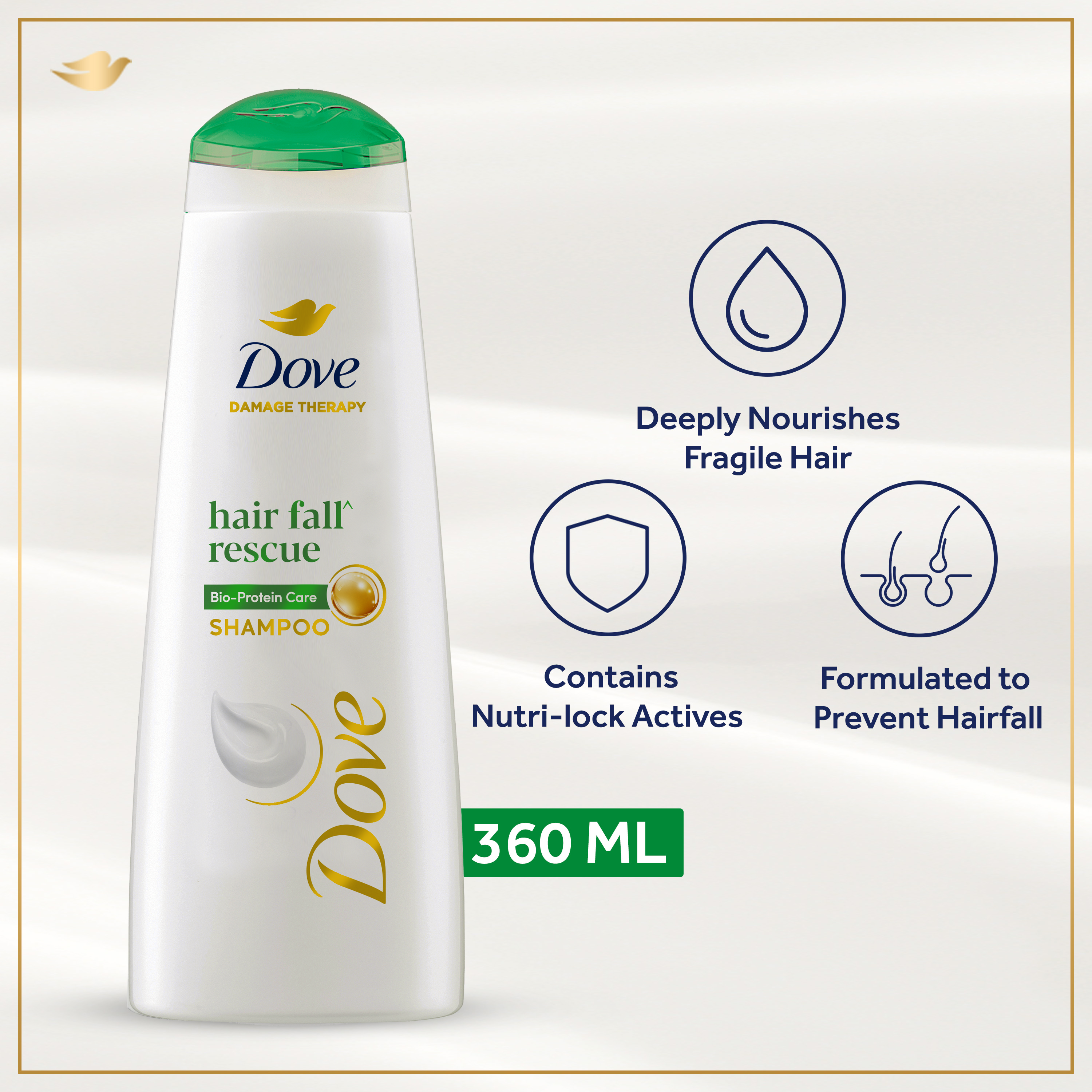 DOVE - HAIRFALL RESCUE SHAMPOO - 360ML