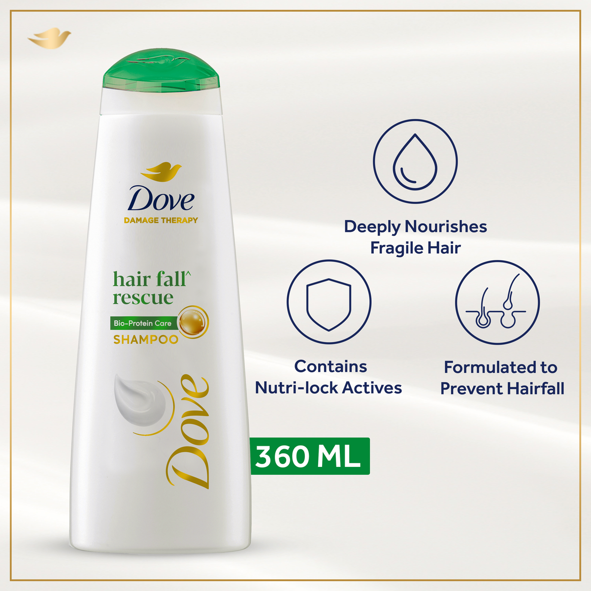 DOVE - HAIRFALL RESCUE SHAMPOO - 360ML