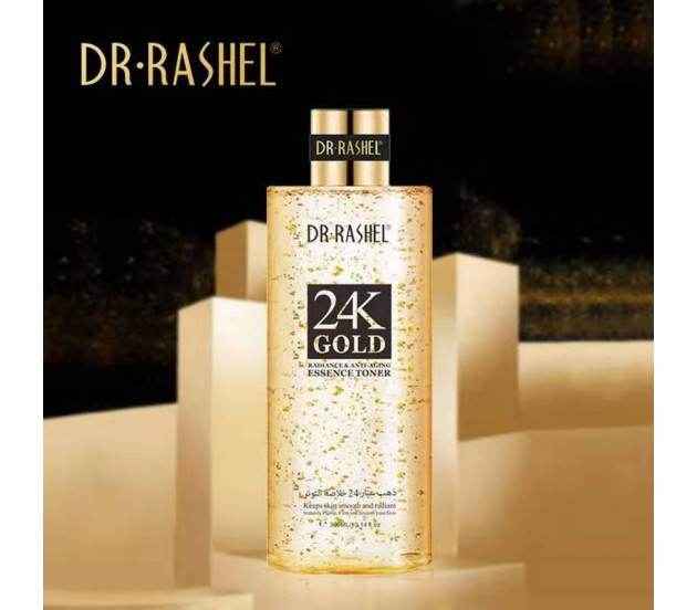 Dr Rashel 24K Gold Radiance & Anti Aging Essence Toner - 300ml DRL-1478