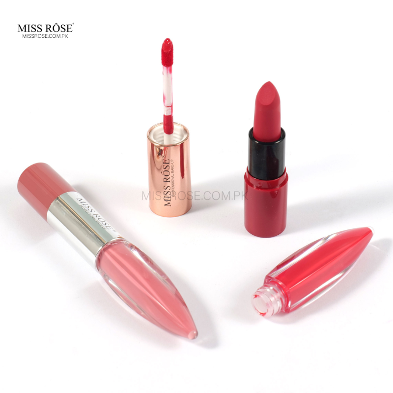 Miss Rose Dual-Ended Matte Lipstick & Lip Gloss