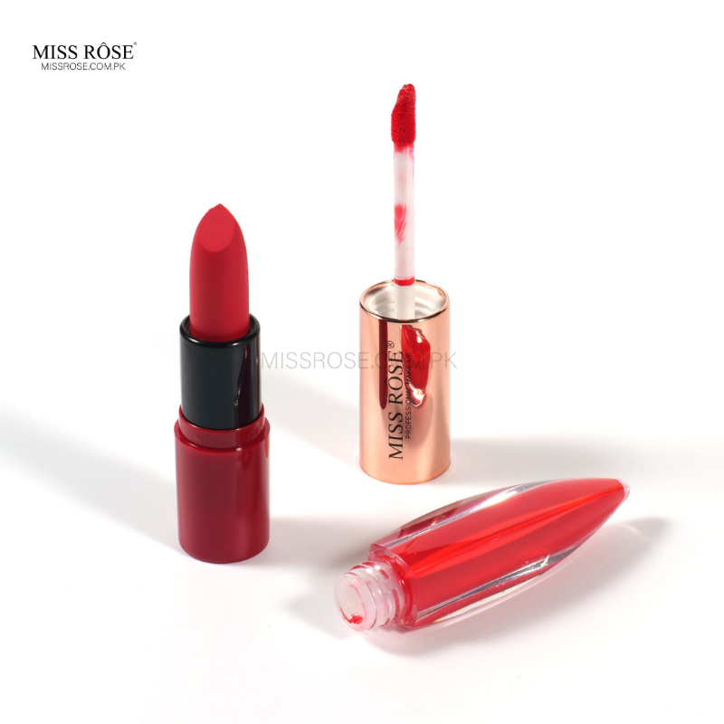 Miss Rose Dual-Ended Matte Lipstick & Lip Gloss