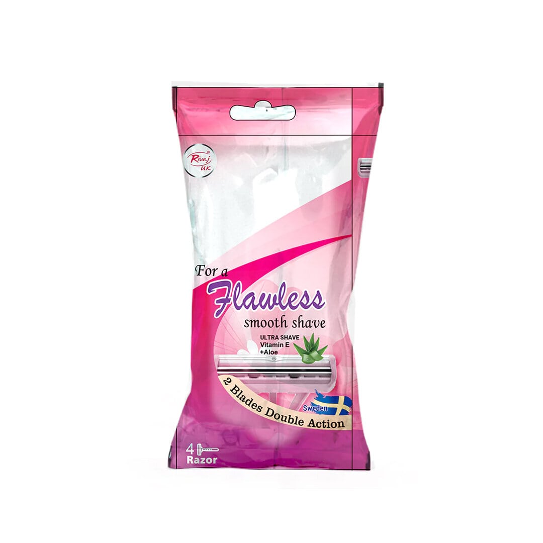 Rivaj Flawless Smooth Shave Razor (Pack of 4)