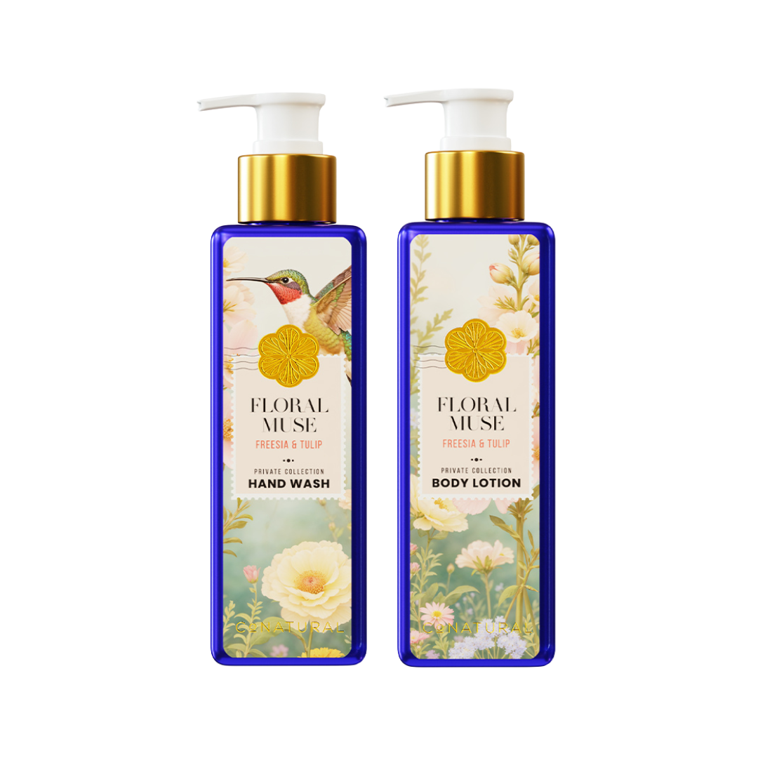 Conatural-Floral Muse Hand Wash & Body Lotion Set