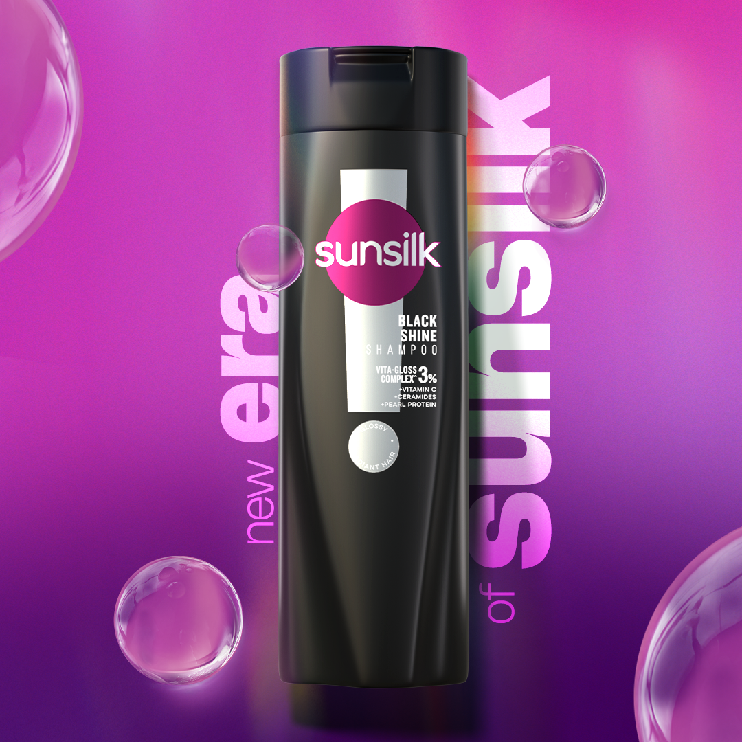 SUNSILK - BLACK SHINE SHAMPOO - 185ML