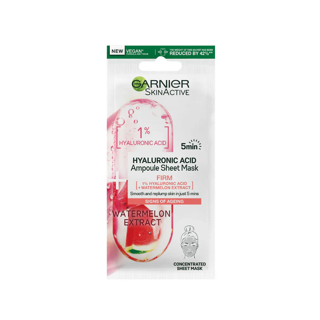 Garnier Hyaluronic Acid 5 Min Watermelon Tissue Mask 15G