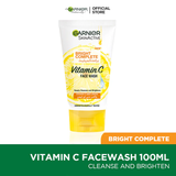 Garnier skin active bright complete face wash 100ml - for brighter skin Garnier  
