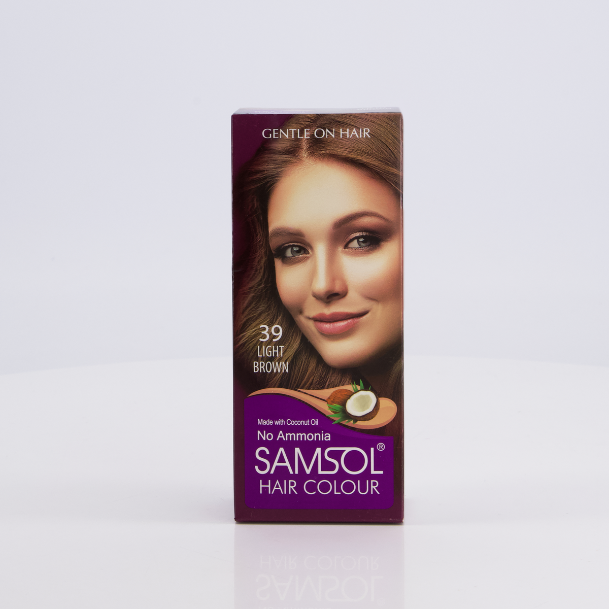 Samsol Hair Colour - 39 Light Brown - Non Metallic Dye
