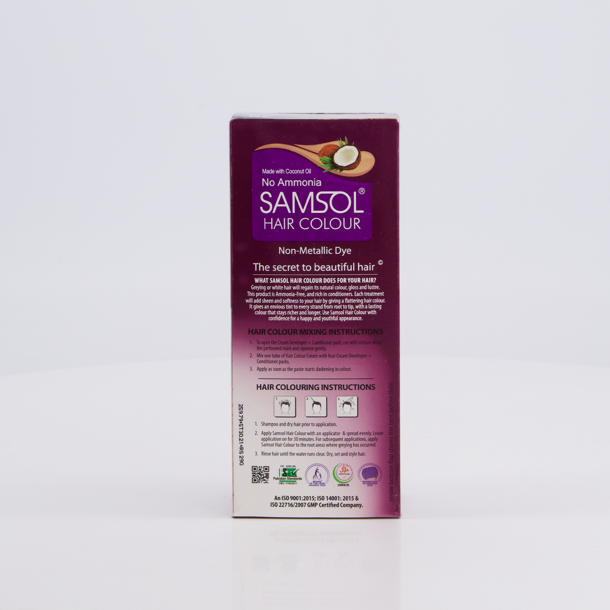 Samsol Hair Colour - 39 Light Brown - Non Metallic Dye