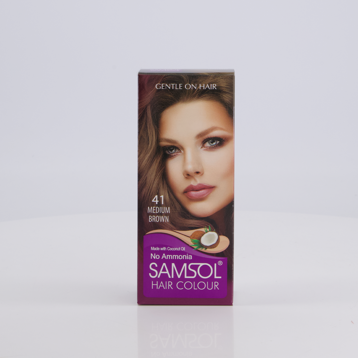 Samsol Hair Colour - 41 Medium Brown - Non Metallic Dye