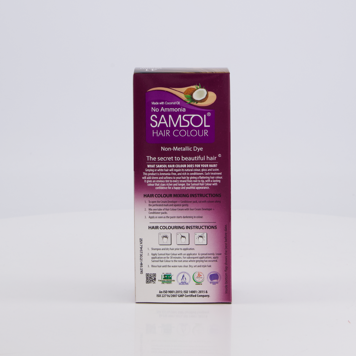 Samsol Hair Colour - 41 Medium Brown - Non Metallic Dye