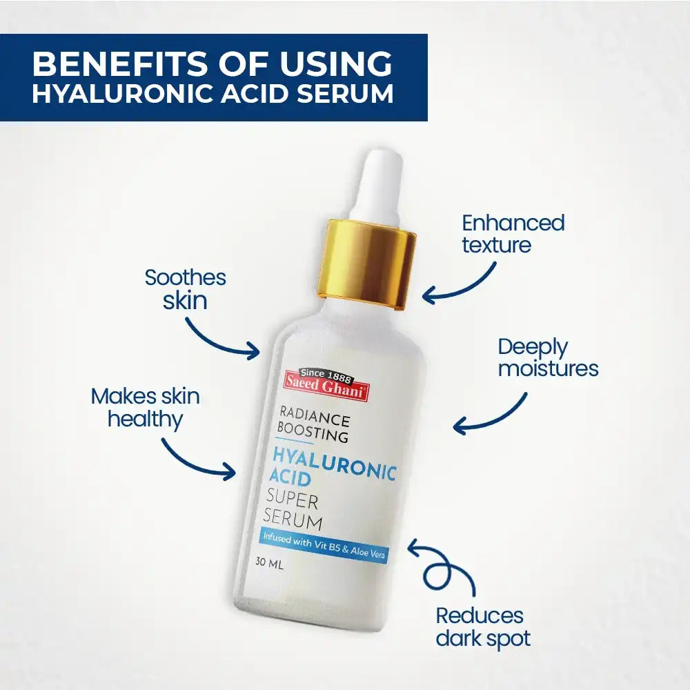 Hyaluronic Acid Radiance Boosting Super Serum Saeed Ghani  