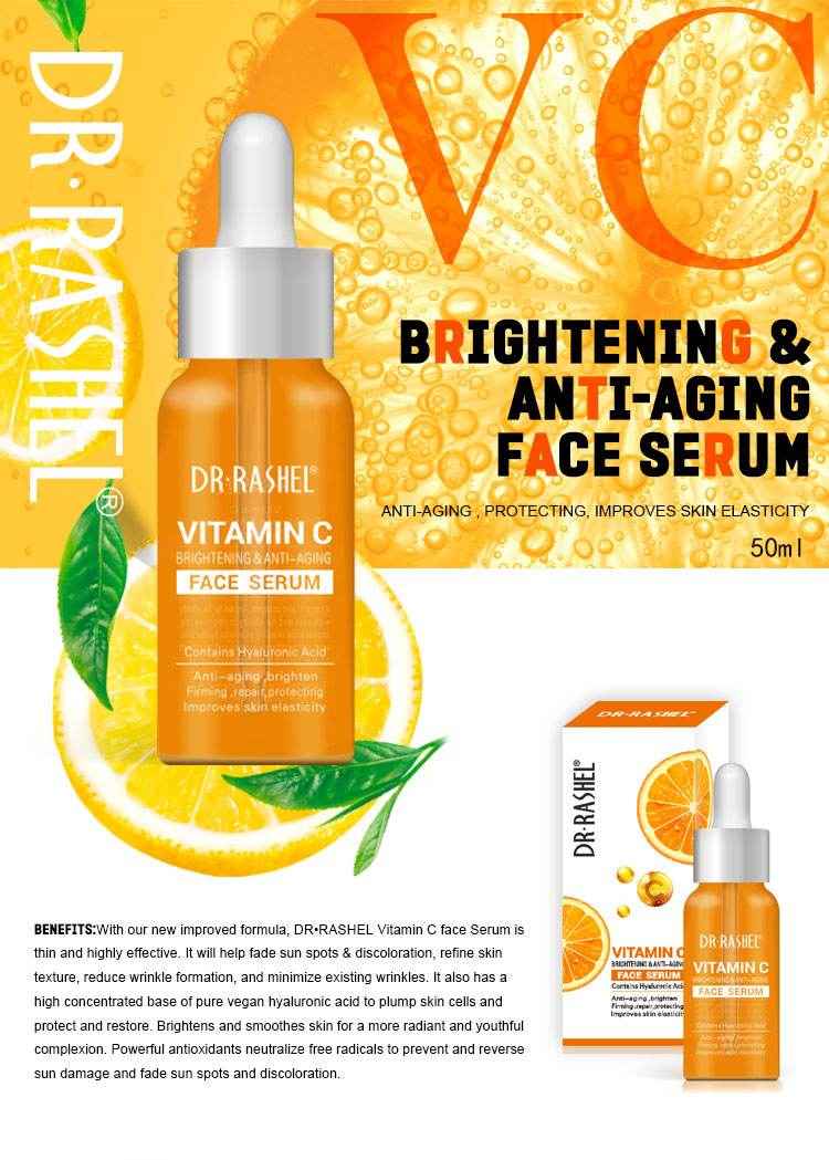 Dr Rashel Vitamin C Face Serum 50ml - Brightening Face Serum DRL-1431