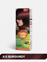 Hello Hair - Hair Color Burgundy 4.6 Golgen Pearl  
