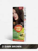 Hello Hair - Hair Color Dark Brown 3 Golgen Pearl  