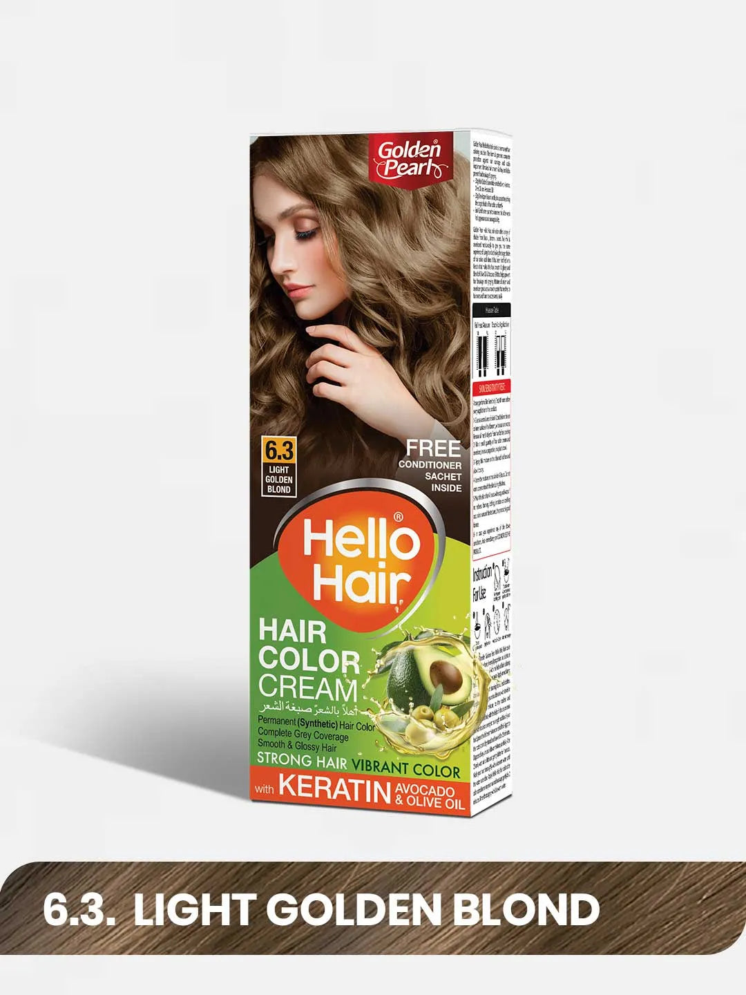 Hello Hair - Hair Color Light Golden Blond 6.3