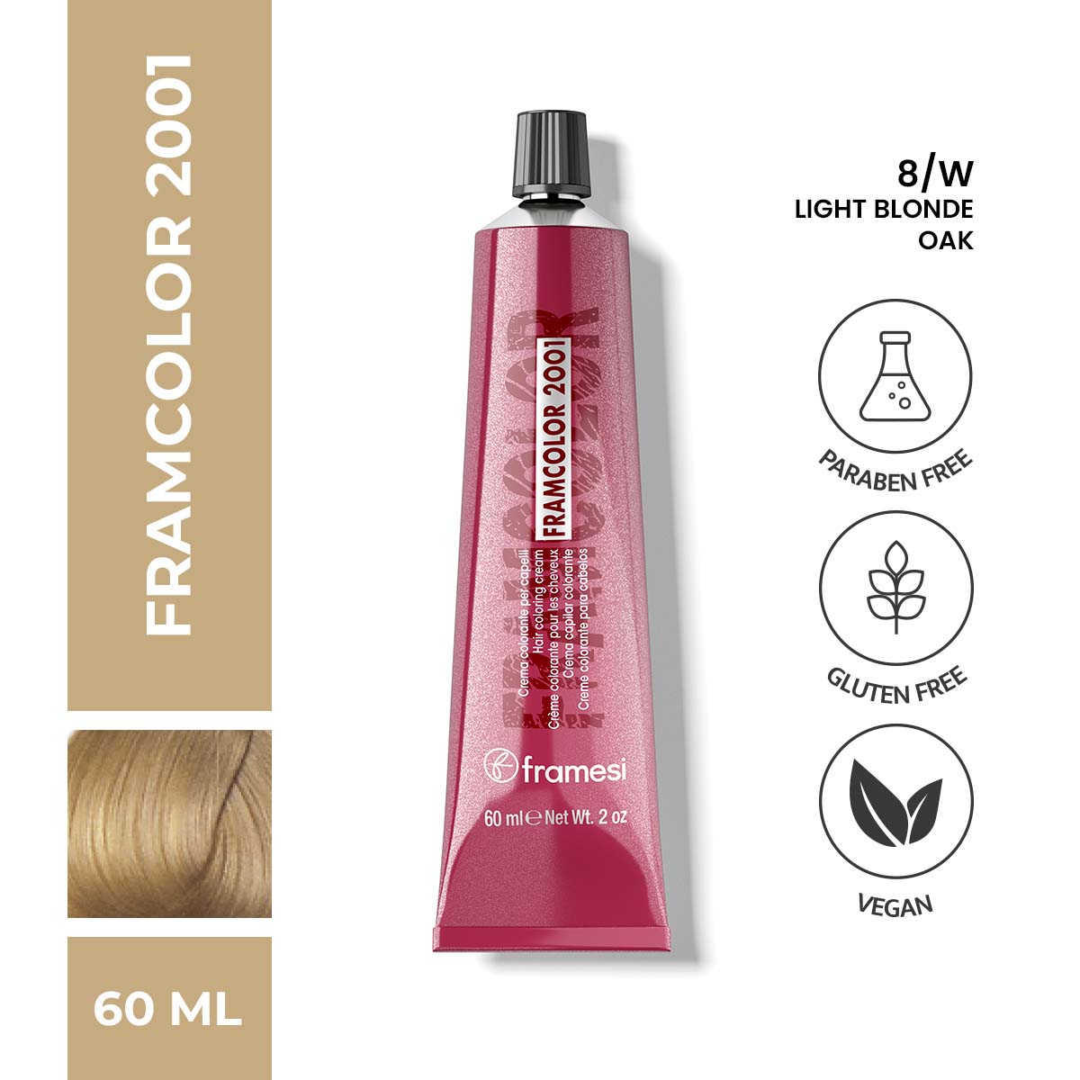 Framesi - FramColor 2001 - 8/W Light Blonde - Oak