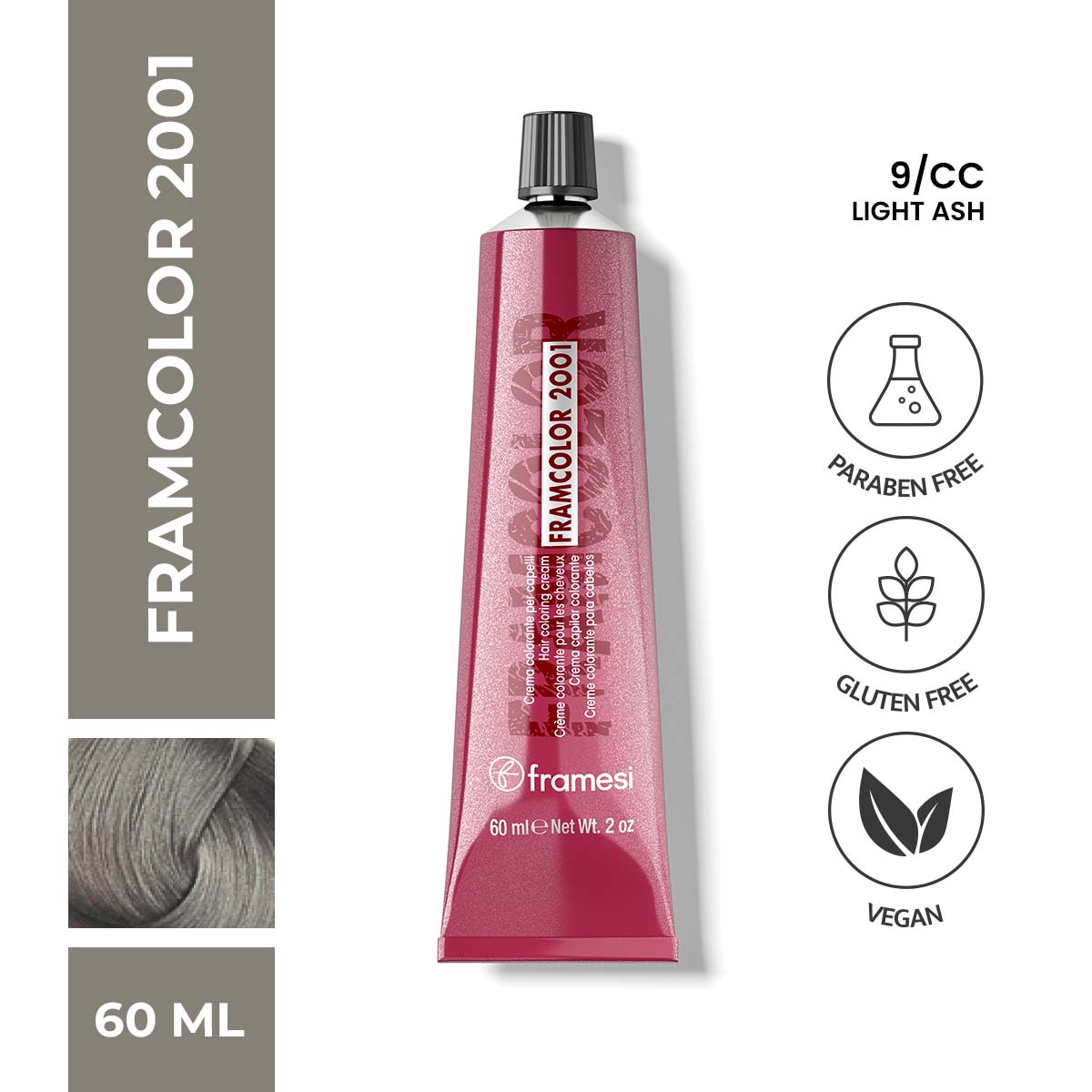 Framesi - FramColor 2001 - 9/CC Light Ash