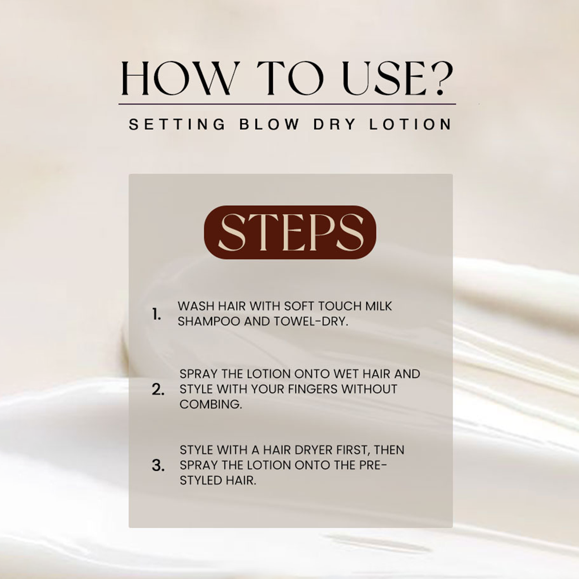 Setting Blow Dry Lotion