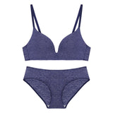 Breathable Cotton Bra Panty Set Espico  