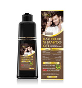 Chris's - 2 in 1 Hair Color Shampoo Gel For Men & Women - Dark Brown - 200ml Chirs's  