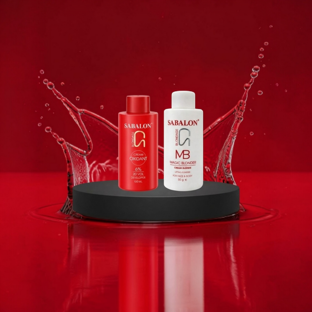 Sabalon Blondage Professional Whitening Skin Polish Kit | Cream Developer 100ml & Magic Blonder Lifting Powder 50 gram
