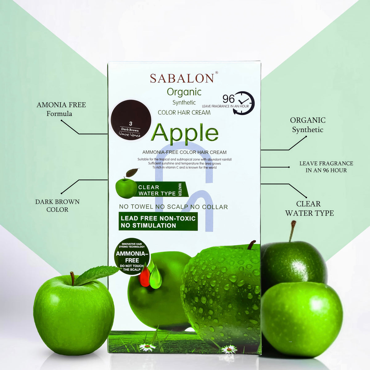 Sabalon Apple Hair Colour Ammonia Free-1000ml