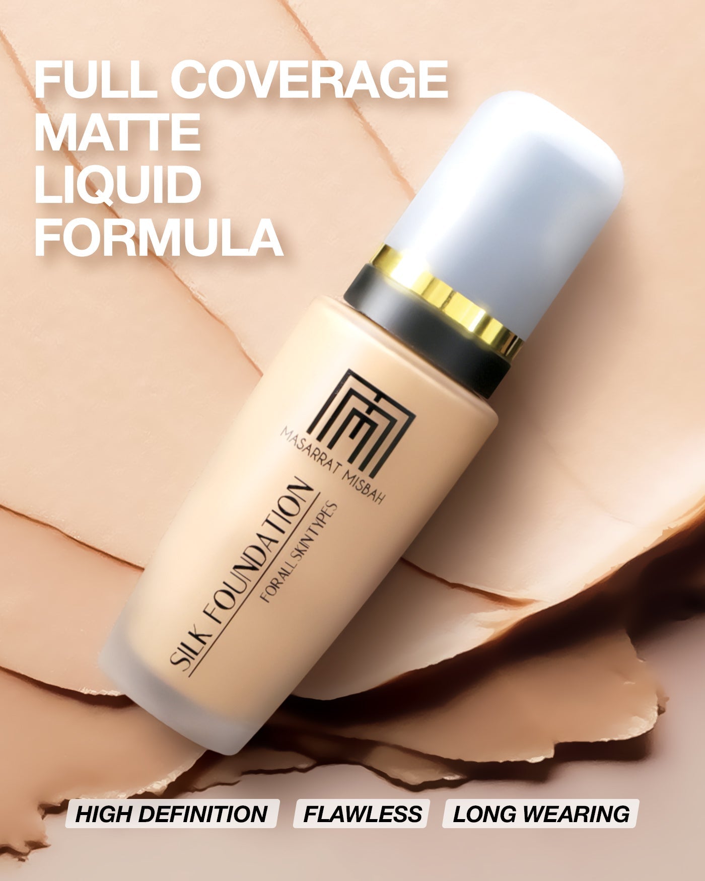 Masarrat Misbah Silk Foundation - Ivory
