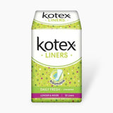 Kotex Fresh Longer & Wider Aloe Vera Panty Liners 32'S Kotex  