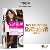 LOreal Paris Casting Creme Gloss - 400 Brown Hair Color Loreal  
