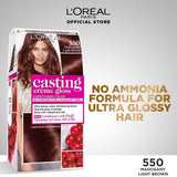 LOreal Paris Casting Creme Gloss - 550 Light Brown Hair Color Loreal  
