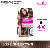 LOreal Paris Casting Creme Gloss - 500 Light Brown Hair Color Loreal  