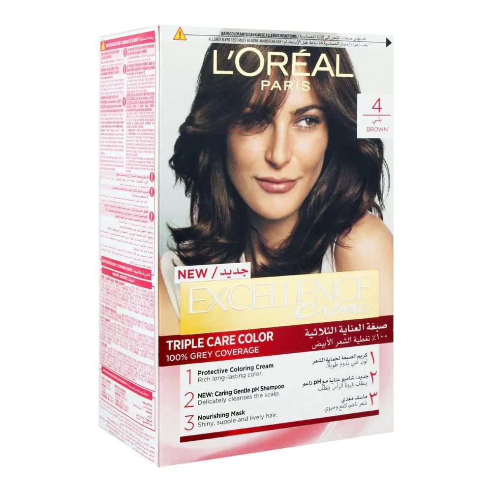 LOreal Paris Excellence Creme Hair Colour #4 Brown