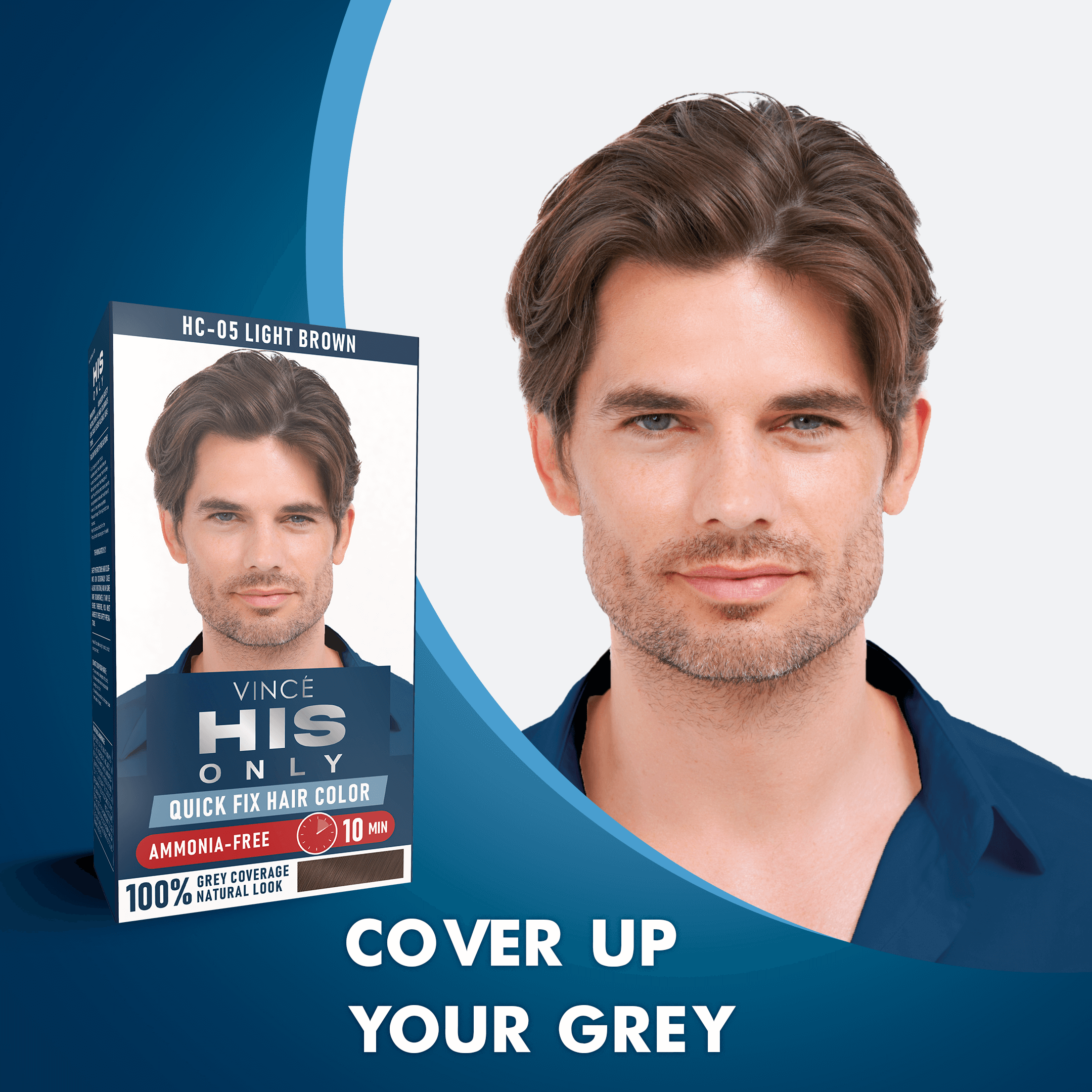 Light Brown Men Hair Color - His Only (HC-05)