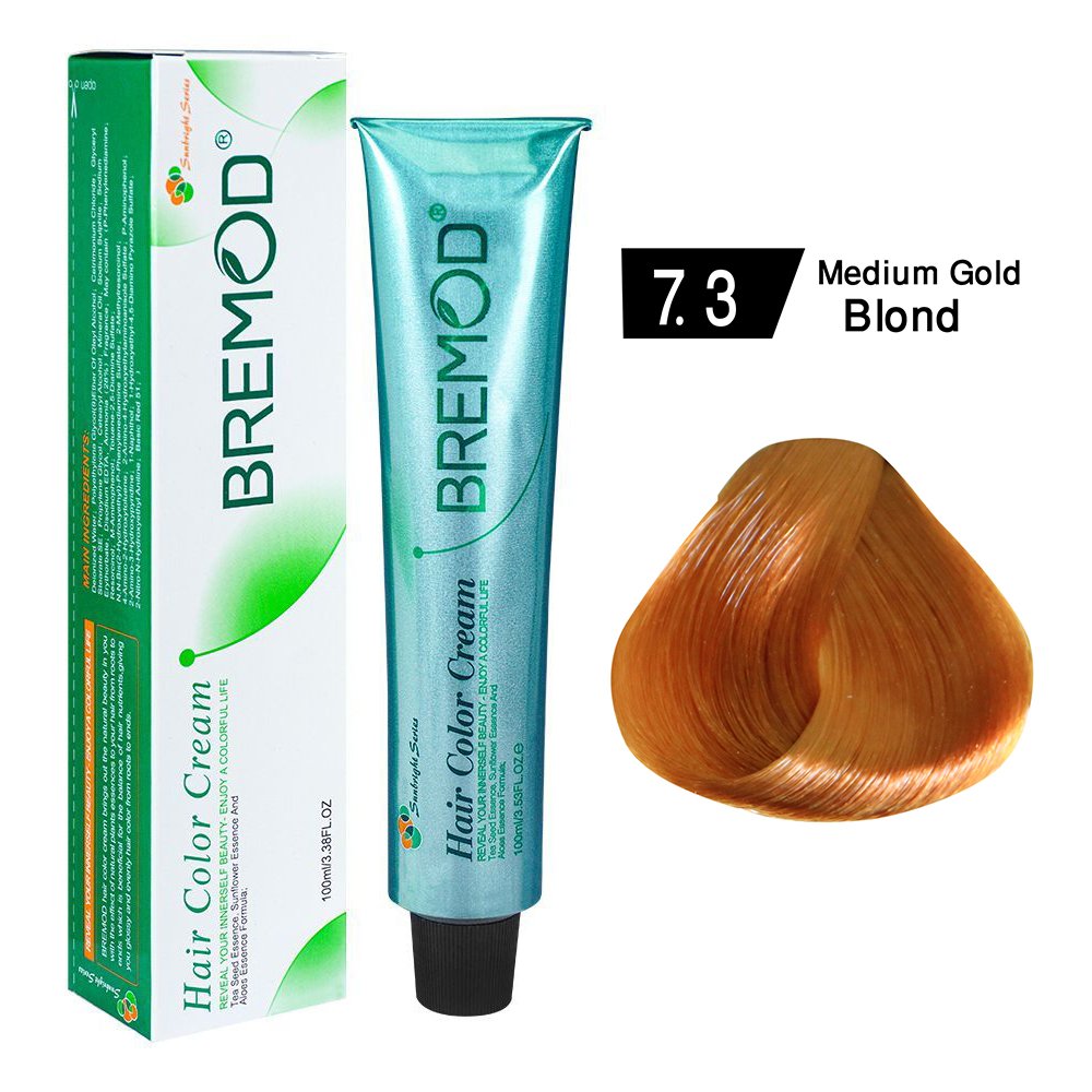 7.3 Bremod Hair Color 100ml Medium Gold Blond