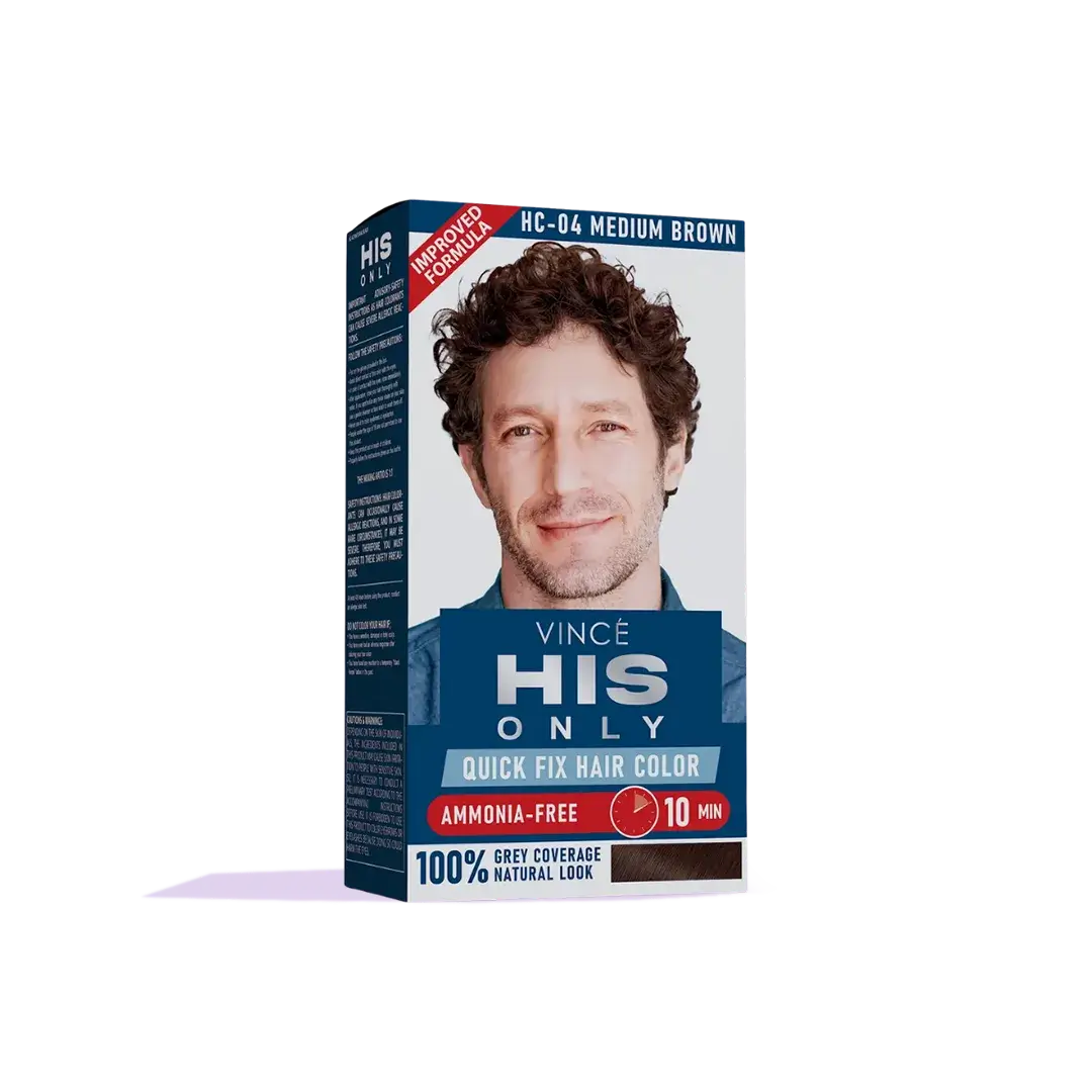 Medium Brown Men Hair Color - His Only (HC-04)