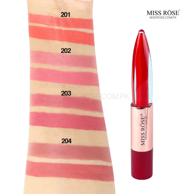 Miss Rose Dual-Ended Matte Lipstick & Lip Gloss