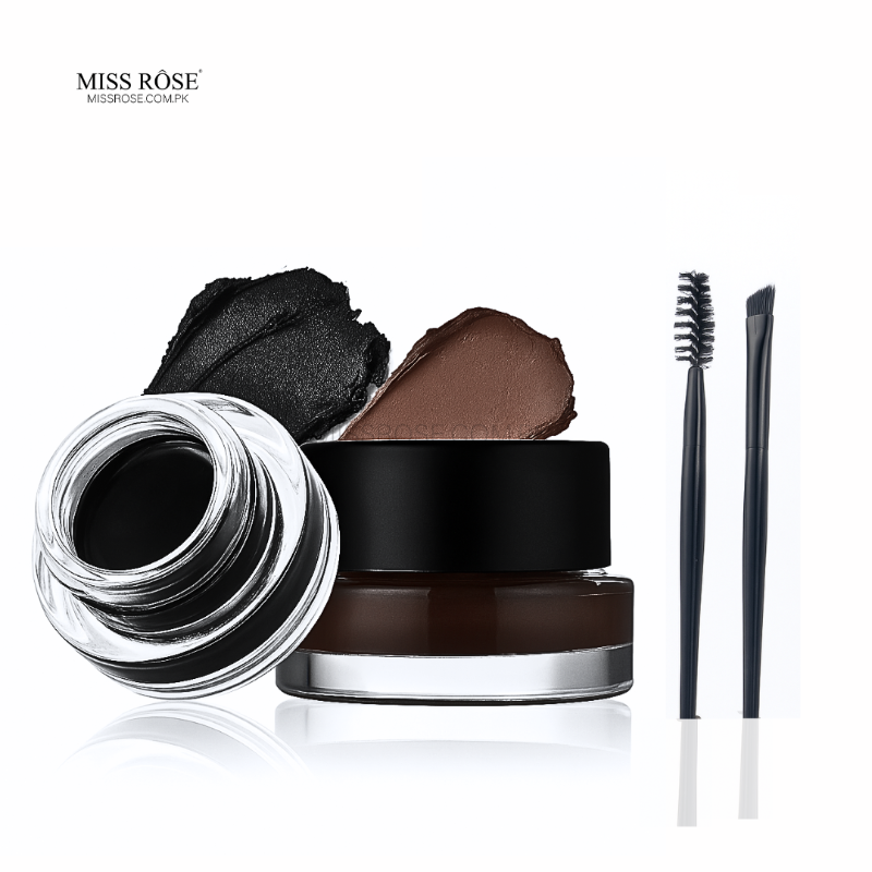 Miss Rose Gel Eyeliner - 2 color set Black and Brown
