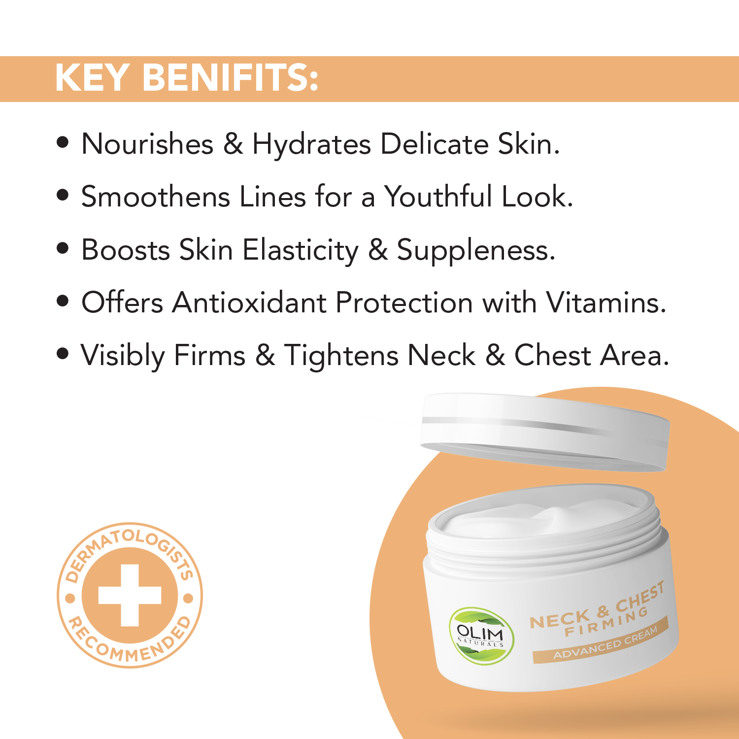 Neck & Chest Firming Cream – Retinol + Niacinamide for Crepey Skin
