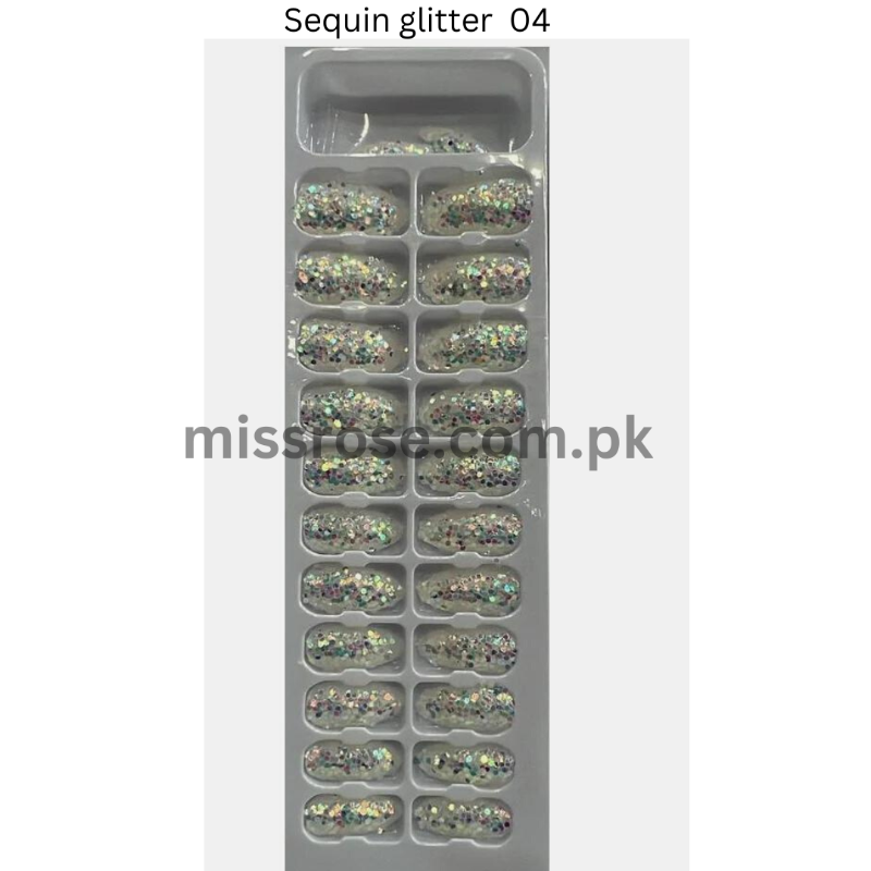 Stick On sequin Glitter Nails