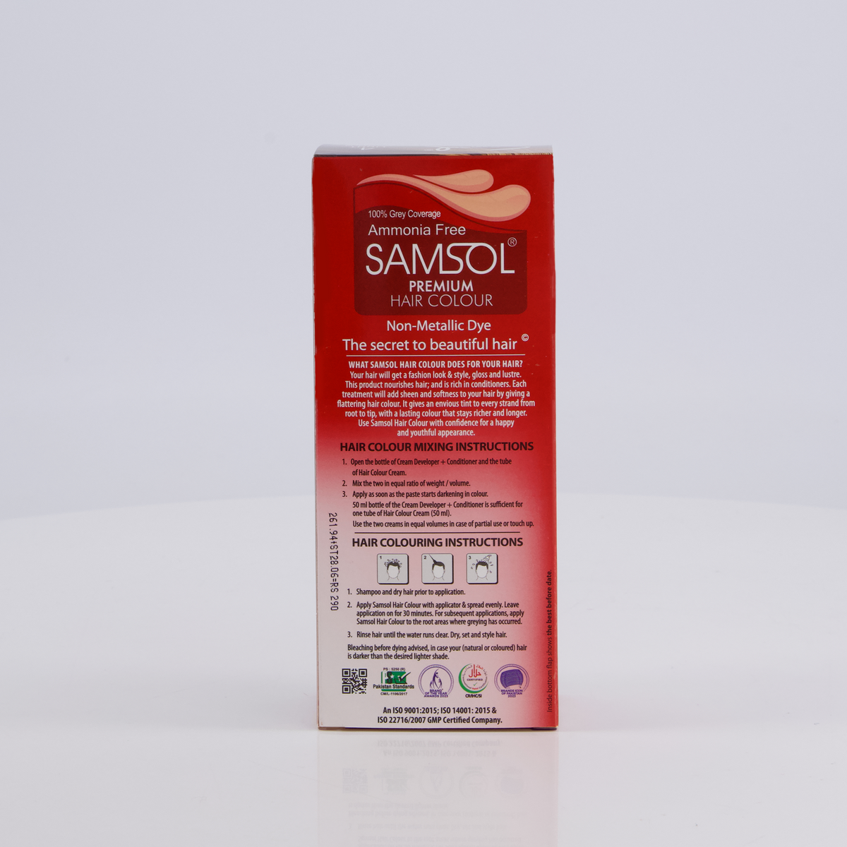 Samsol Hair Colour - 4 Light Brown - Non Metallic Dye