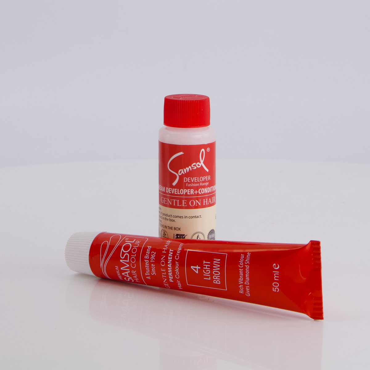 Samsol Hair Colour - 4 Light Brown - Non Metallic Dye
